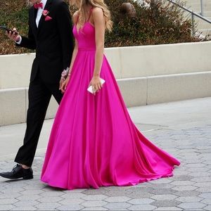 sherri hill pink prom dress